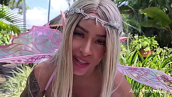 Sexy big ass fairy fulfills a young man's wish for hardcore sex and gets all his cum out of him