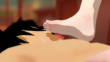Dragon ball z foot licking