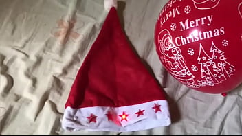 In the absence of santa i gave my pussy a merry christmas treat with my dildo