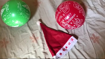 In the absence of santa i gave my pussy a merry christmas treat with my dildo