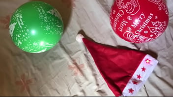 In the absence of santa i gave my pussy a merry christmas treat with my dildo