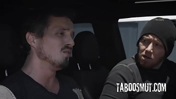 Blonde maid fucked by two burglars