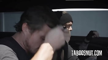 Blonde maid fucked by two burglars