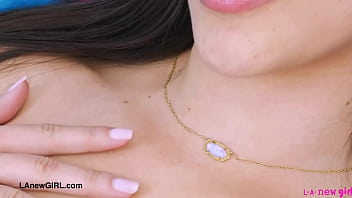 Elegant model naked close up