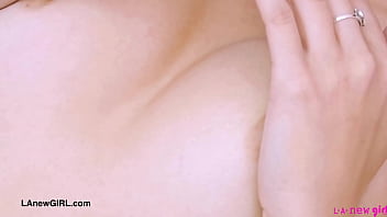 Elegant model naked close up