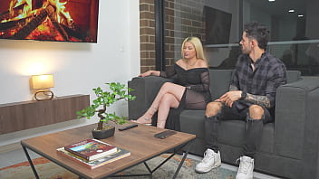 My step uncle's girlfriend rides my cock while i'm on a phone call with my girlfriend milf cumload