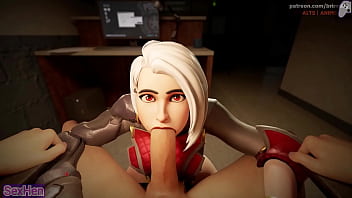 Light Haired Woman Sucks My Erect Penis And Makes Me Cum On Her Giant Firm Ass Hentai Games P1 thumbnail
