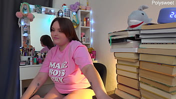 Russian actress shoots solo backstage video