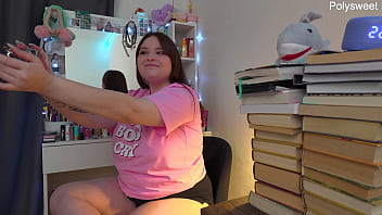 Russian actress shoots solo backstage video