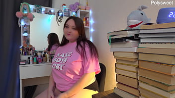 Russian actress shoots solo backstage video