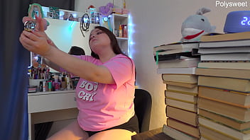 Russian actress shoots solo backstage video