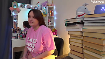 Russian actress shoots solo backstage video