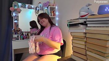 Russian actress shoots solo backstage video