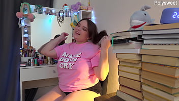 Russian actress shoots solo backstage video