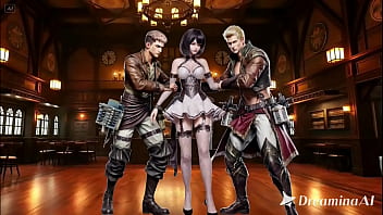 The titan killer mikasa ackerman wearing very attractive dress at the ball will find an alternative to eren The titan killer mikasa ackerman wearing very attractive dress at the ball will find an alternative to eren