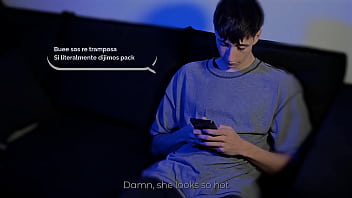 Pierdo apuesta y tengo el mejor sexting de mi vida con mi mejor amigo cumshot