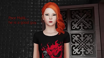 Nerdy redhead in interracial action