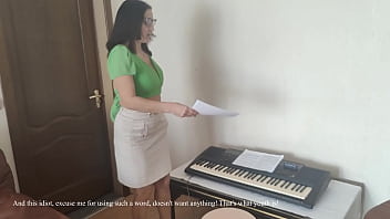 Strict teacher instead of music lesson got sexual experience with sex doll tantaly and my dick