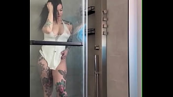 Behind the scenes shower set