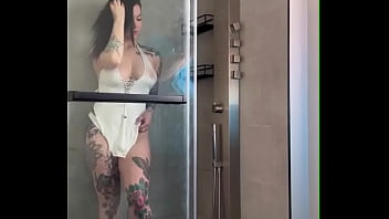 Behind the scenes shower set