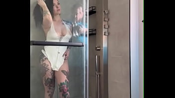 Behind the scenes shower set