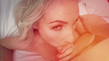 Curvy blonde pornstar bunny madison trying on big dick