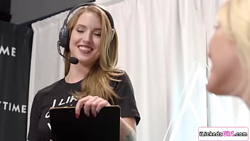 Director bree mill is about to start the podcast but she ends up catching their guest kenna james licking her assistants hairy pussy Director bree mill is about to start the podcast but she ends up catching their guest kenna james licking her assistants hairy pussy