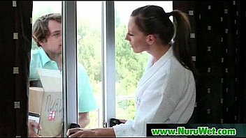 Busty slut gives oil nuru massage 08