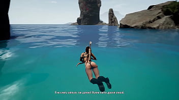 The statue awakened and began to fuck lara in all her holes the ritual of sperm hentai game 3d