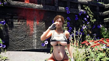 The statue awakened and began to fuck lara in all her holes the ritual of sperm hentai game 3d