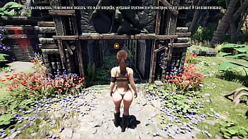The statue awakened and began to fuck lara in all her holes the ritual of sperm hentai game 3d