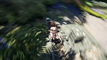 The statue awakened and began to fuck lara in all her holes the ritual of sperm hentai game 3d