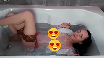 Bathtub underwater see through clothes & hair wetting with sage eldritch