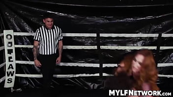 Liv revamped and redhead sophia locke are wrestling while the referee is fucking them