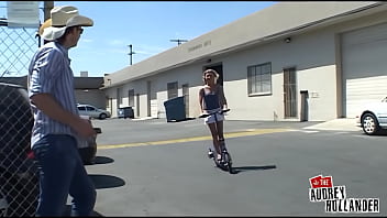 Otto drills audrey’s tight asshole in steamy debut fuck