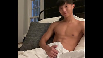 Asian Boy Stroking Cock thumbnail