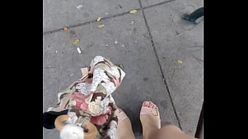 Saliendo con la mini mas cortita q tenia