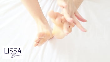 Daddy fills my feet with his milk