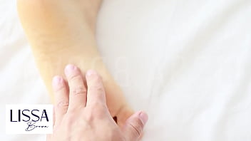 Daddy fills my feet with his milk