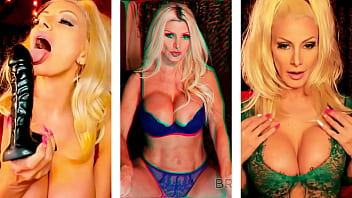Sexy Kinky Blonde Brittany Andrews Rubs Her Tits And Twat thumbnail