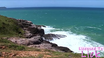 Licensed to lick tarra white eating her pussy at beach