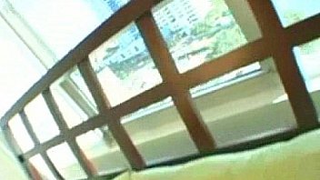 Slim brunette creamed small boobs