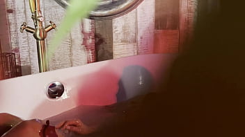 Monika fox takes bath with bubble bath and plays with dildo free