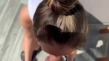 Stepbrother giving sister his huge magic stick