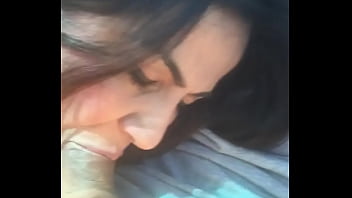 Girls love sucking cock while he drives and she controls the stick