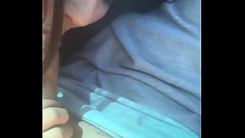 Girls love sucking cock while he drives and she controls the stick