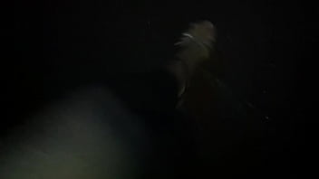 Walking in the rain with sexy stilettos and nylons