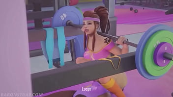 La cachonda brigitte ayuda a entrenar a sombra en el gym con una condición baronstrap subs latino La cachonda brigitte ayuda a entrenar a sombra en el gym con una condición baronstrap subs latino