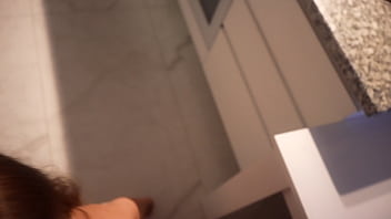 I fucked and covered my stepsister's whole face with cum in the new kitchen