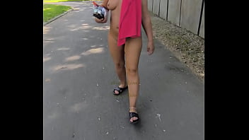 Arielarider walking naked in public